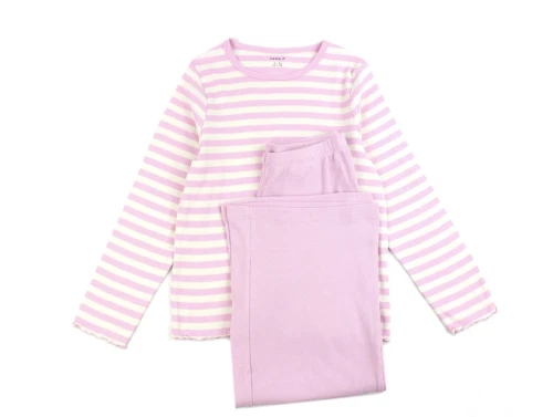 Name It pink lavender stribet natsæt